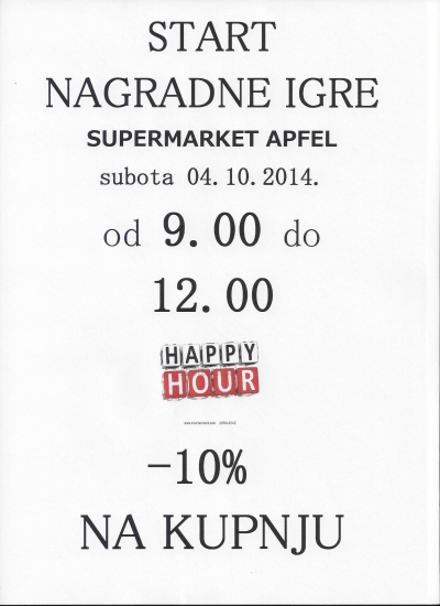 Svi u Apfel ove subote!!