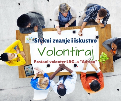 Poziv za volontiranje u LAG-u “Adrion”